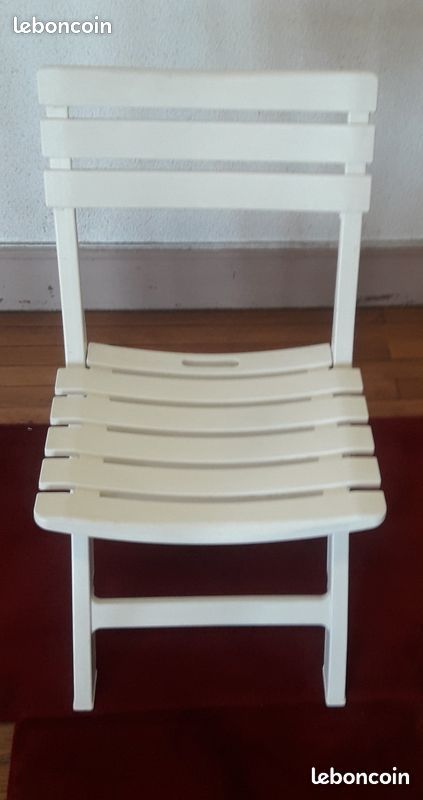 2 chaises pliantes avec coussins vert pomme (image 4)