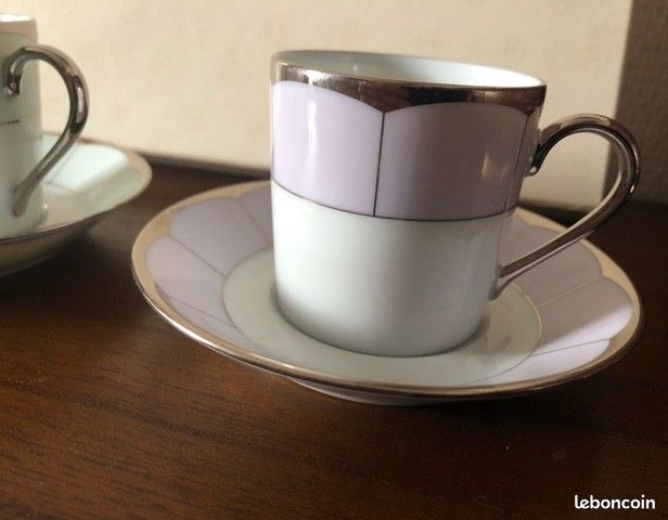 Coffret Haviland " Barbara Barry " 2 tasses & 2 sous-tasses (image 5)