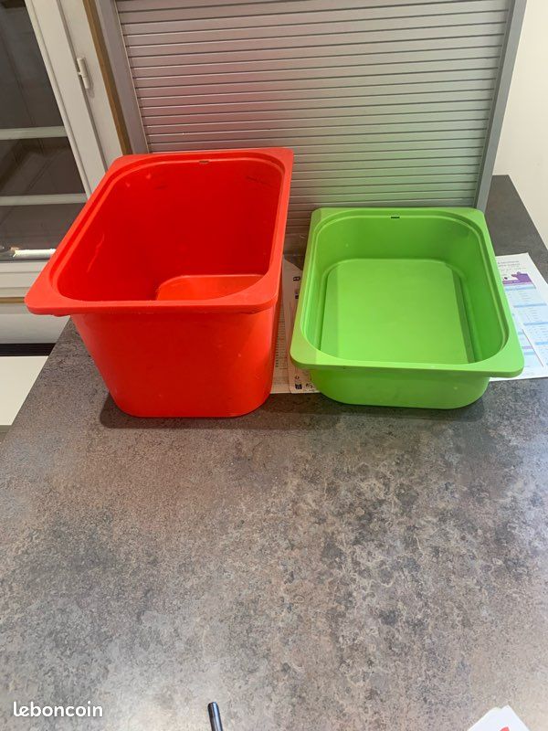 Lot de 2 bacs pour meuble Trofast IKEA (image 1)