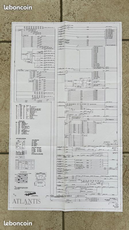 Kit élastiques Caoutchouc Pour Flipper ATLANTIS GOTTLIEB - Avec Plan De Montage - Neuf, Remplacement Complet