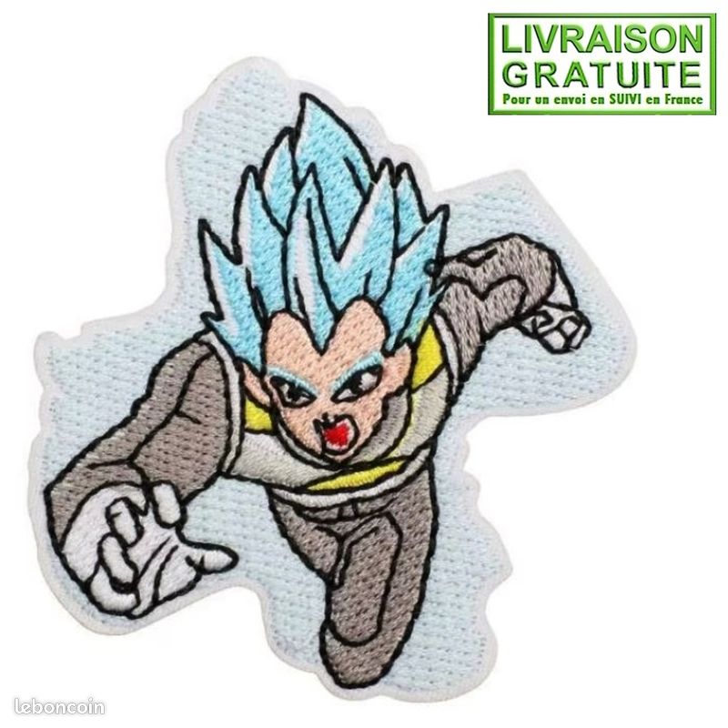Patch Écusson Manga Dragon Ball Vegeta Anime (Réf S16) - Thermocollant - LIVRAISON GRATUITE - Collection