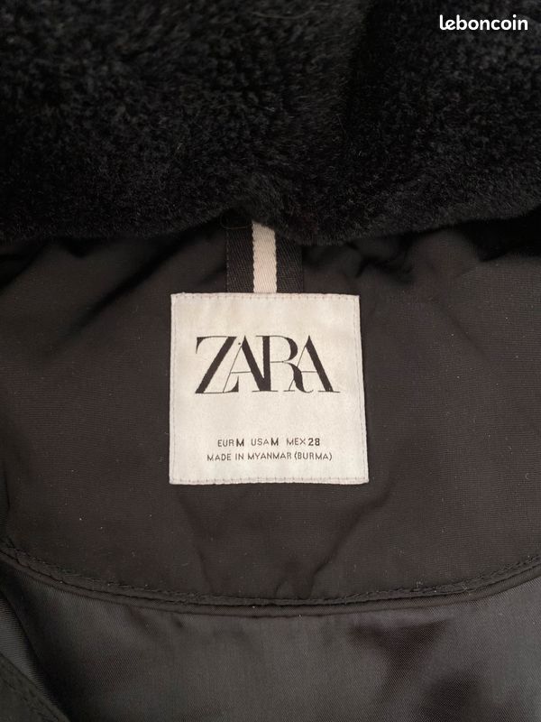 Doudoune noire Zara femme (image 9)