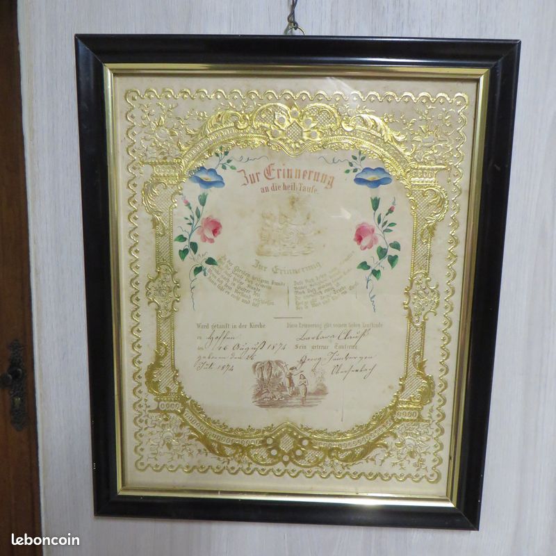 GOETTELBRIEF (souhait de baptème alsacien) (image 1)