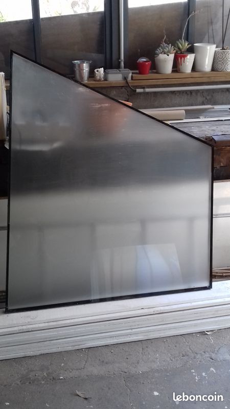 3 châssis double vitrage en verre opaque (image 2)