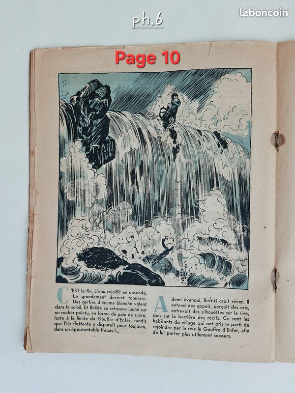 Livre ancien pour enfants "BIRIKIKI dans les rapides" Album collection édition 1943 (image 6)