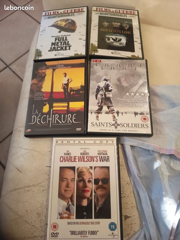 Lot 5 dvds films de guerre (image 1)