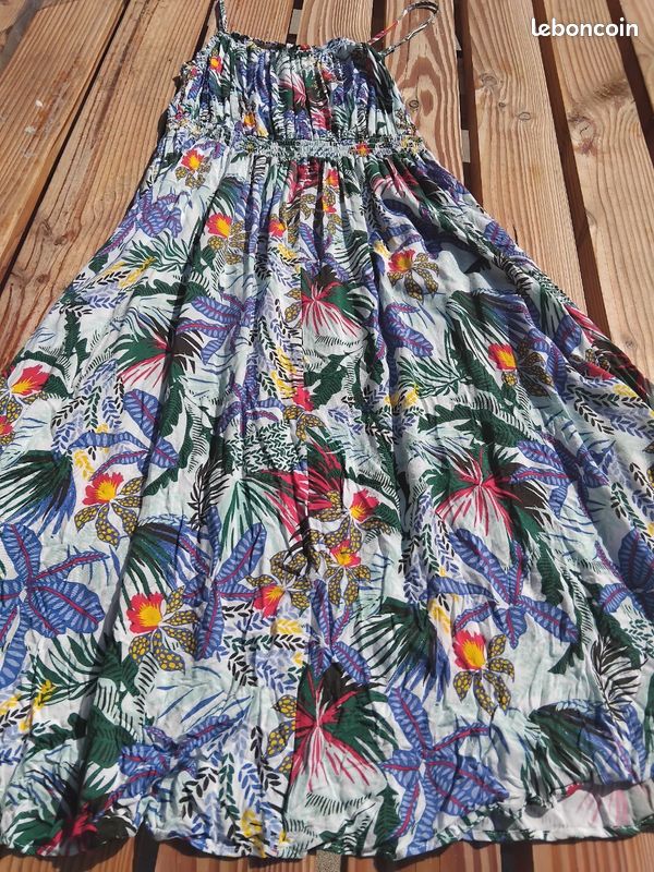 Robe longue fleurie-Camaïeu taille L Vêtements