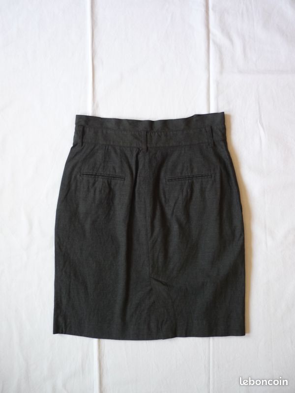Jupe Comptoir Des Cotonniers Taille 42 - Gris, évasée, 2 Poches, Très Bon état