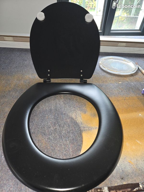 Lunette Abattant Toilette Allibert Abattant Toilette Allibert Noir Neuf  Ameublement