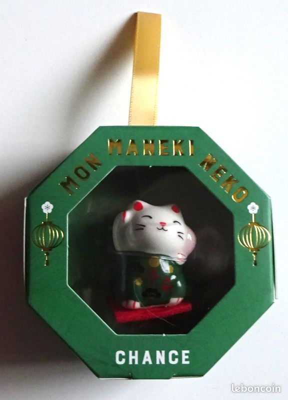 MANEKI NEKO CHAT PORTE-BONHEUR BLANC - Au Pays des Miniz