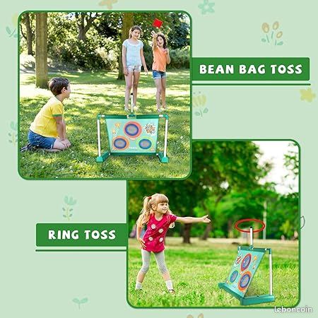 Jeu De Lancer De Sacs De Haricots Pour Enfants Jeu De Fléchettes Pour Enfants Jeu De Cornhole Extérieur Amusant Jouets Pour Tout-Petits Enfants De 3 à 8 Ans Garçons Filles Fête D'Anniversaire