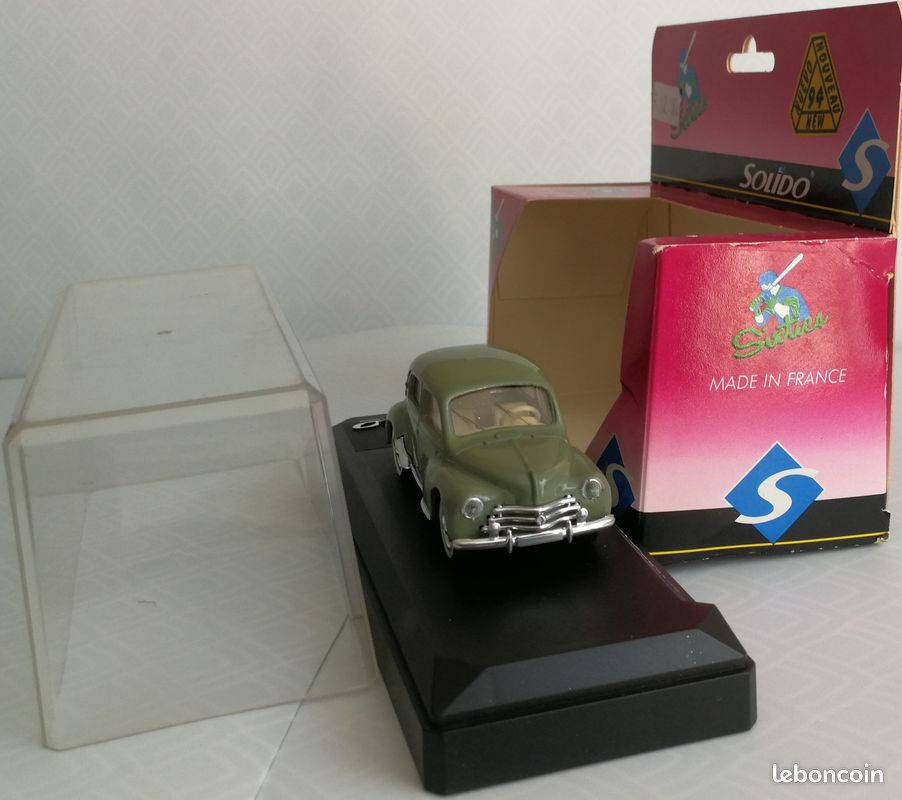 Miniature Renault 4 CV Gris Vert 1954 Solido 1/43 - Occasion, Modèle Zamak, Collection France