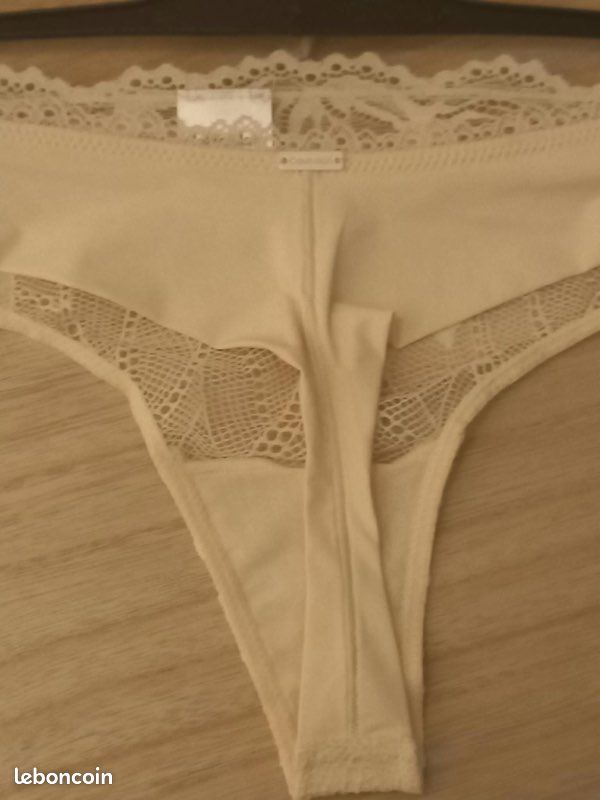 Calvin Klein culotte string en dentelle taille M neuve avec étiquette (image 7)