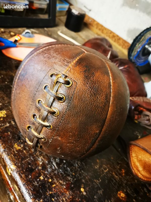 Médecine-ball En Cuir Vintage 2,0 Kg - Cuir