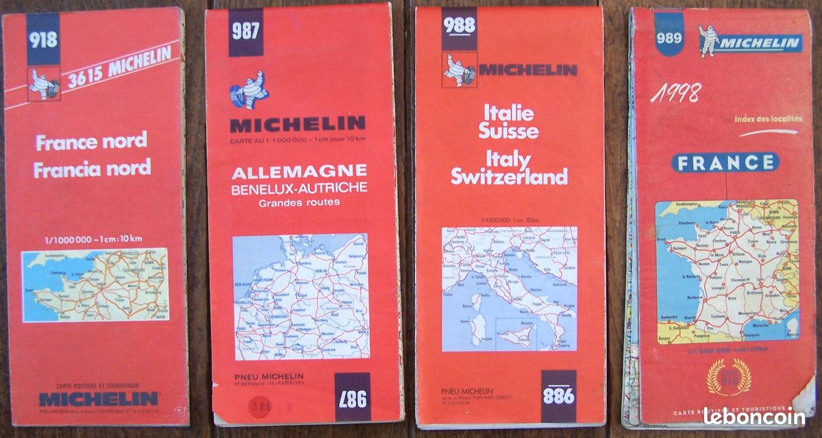 Carte Michelin 1/1 000 000 ème - 918 - France nord (image 2)