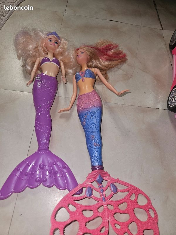 Poupée barbie + voiture (image 2)