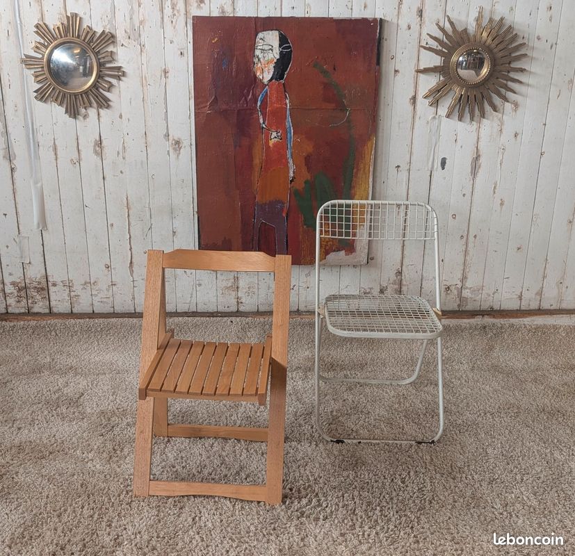 Chaise pliante vintage (image 5)