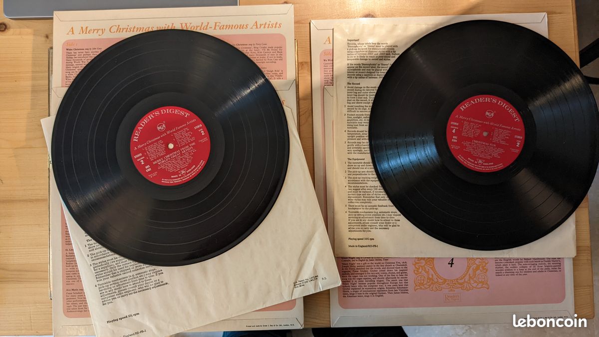 Vinyle 33t - A merry christmas with world famous artists (image 4)
