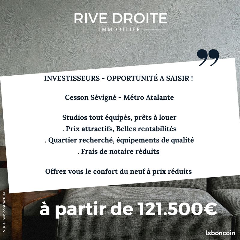 Appartement 1 pièce 17 m² · à Rennes · 17 m² · 121 500 €