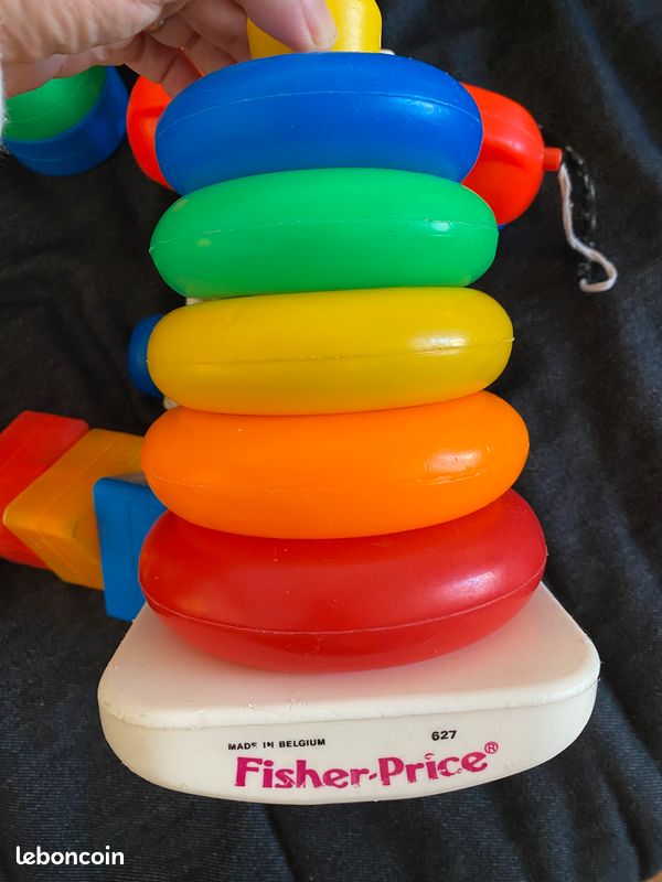 Ancienne Boite A Cube Fisher Price Vintage Année 1977