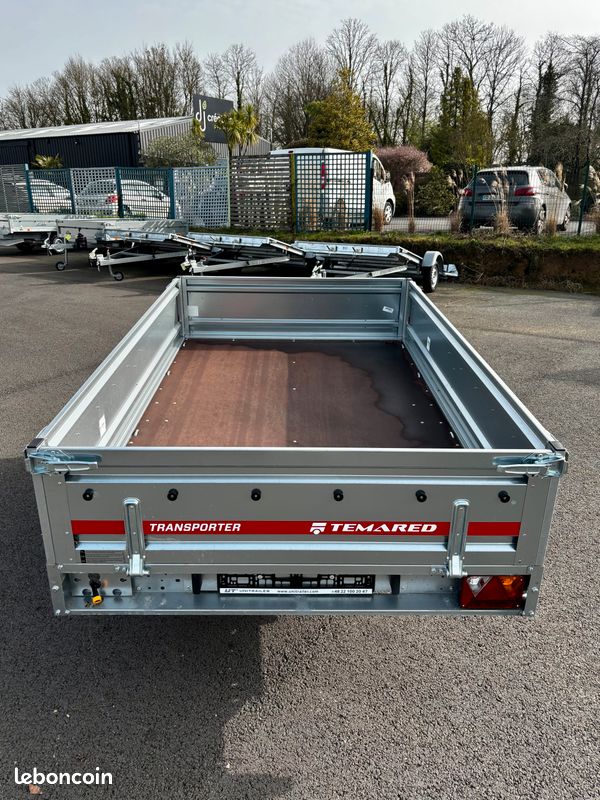 PLATEAU Simple Essieu TRANSPORTEUR 2515 Temared PTAC 750KG CU 511KG Dim Utiles 254x151 (image 3)