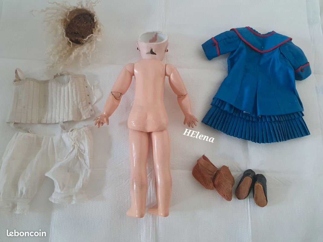 Poupée SFBJ Jumeau 230 – Marquée Jumeau En Creux – Taille 11 (60 Cm) – Rare