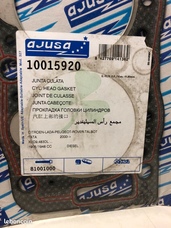 AJUSA 10095110 Joint De Culasse FIBERMAX Haute Qualité - Compatible Renault, Volvo, Opel, Mitsubishi 1.9D/TD
