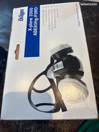Dräger X-plore 3500 Kit de protection respiratoire contre les feux de forêt : Demi-masque filtre ABEK1Hg-P3, Protection contre la fumée et les cendres en cas d'incendie de forêt, Taille S Dräger X-plore 3500 Kit de protection respiratoire contre les feux de forêt : Demi-masque filtre ABEK1Hg-P3, Protection contre la fumée et les cendres en cas d'incendie de forêt, Taille S
