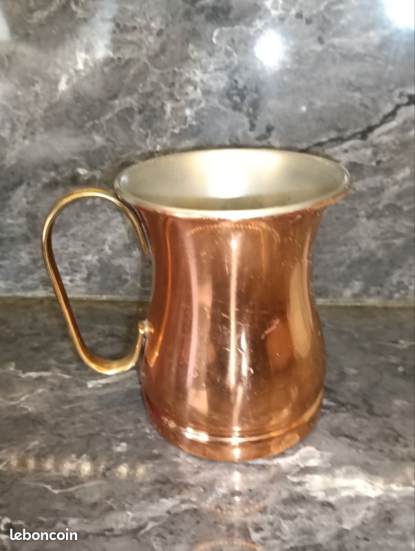 Chope / Mug à bière vintage en cuivre TAGUS (image 5)