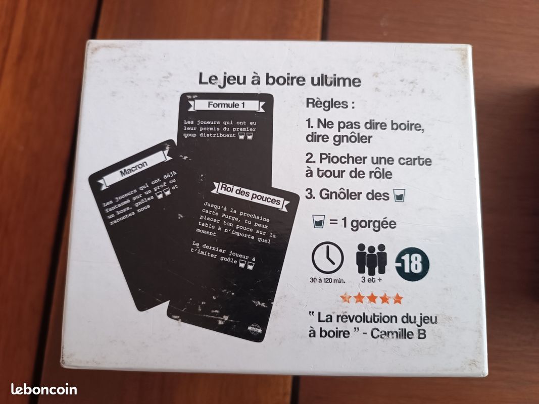 Jeu à boire : Gnôle - Jeux & Jouets Jeu à boire : Gnôle - Jeux & Jouets