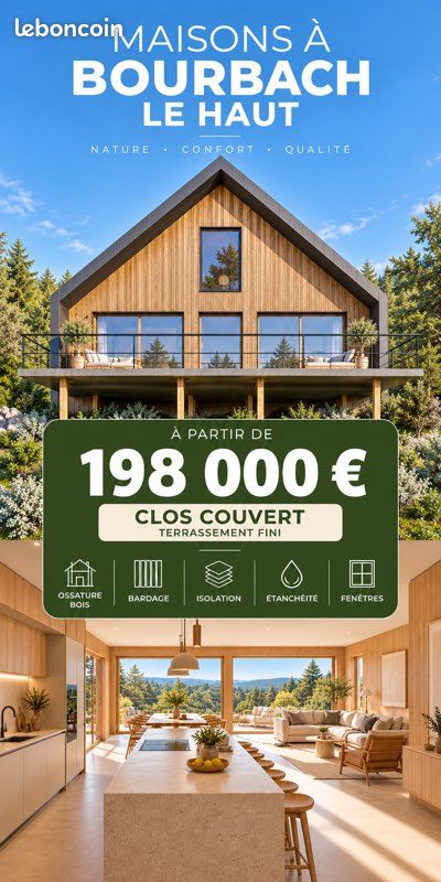 Maison 4 pièces 122 m² · à Bourbach-le-Haut · 122 m² · 198 000 €
