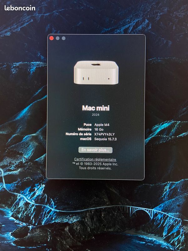 Mac mini M4 proche du neuf (image 3)