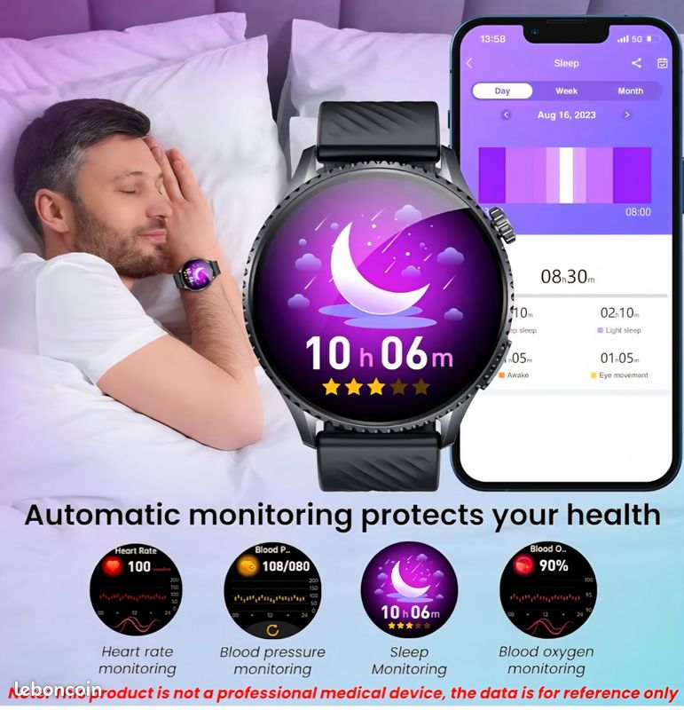 Montre Connectée Homme ECG Smartwatch: Montre Intelligente Homme