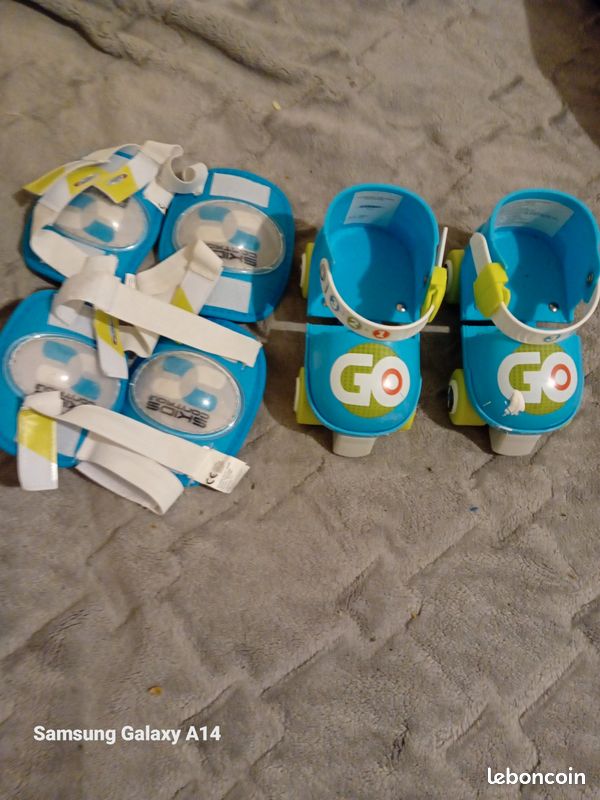 Patin à roulettes pour enfant avec coudiere etgenouillère (image 1)