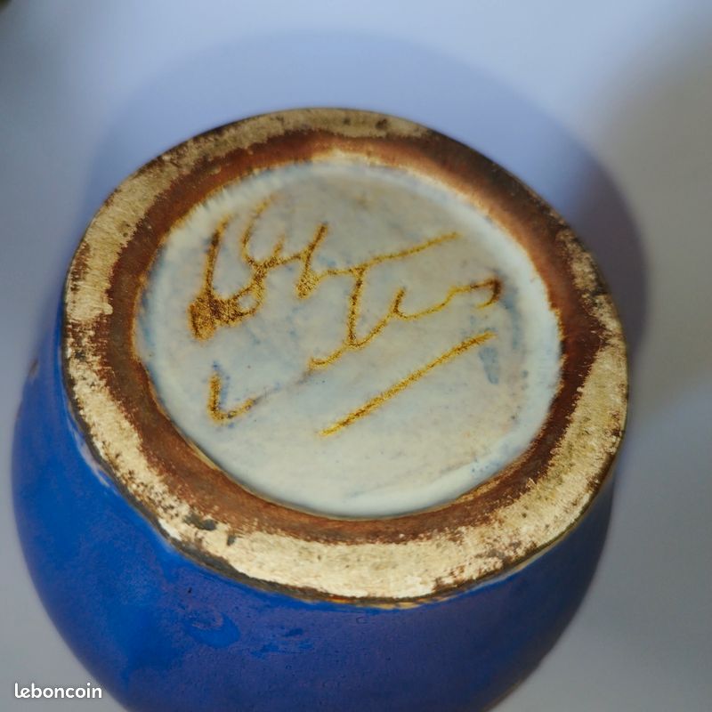 Exceptionnel vase Vallauris par Marie-Christine TREINEN, céramiste de Vallauris (image 7)