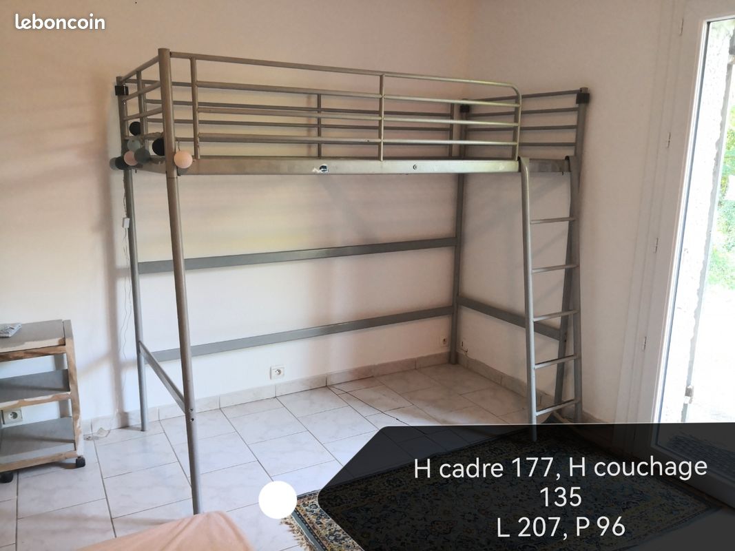Cadre de lit mezzanine 90x200 (image 4)