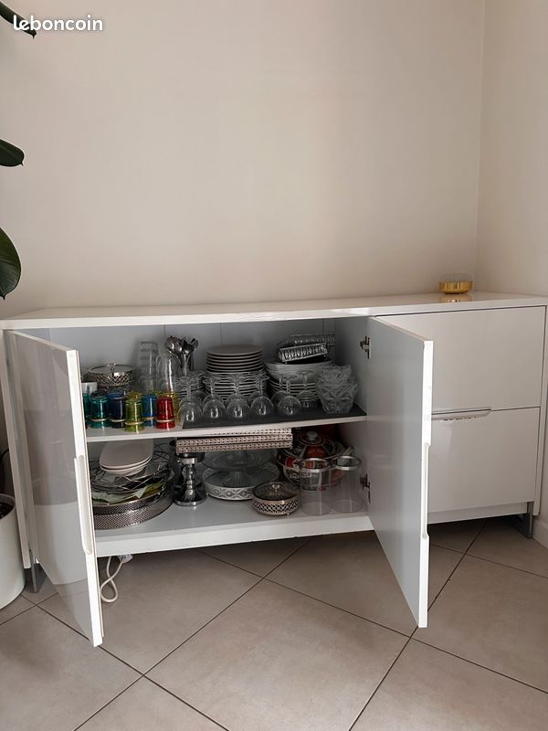 Buffet blanc laqué (image 4)