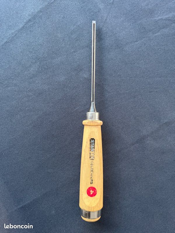 Bédane Goldenberg – 14 Mm – Ciseau à Bois Ancien – Lame Acier – 28,5 Cm