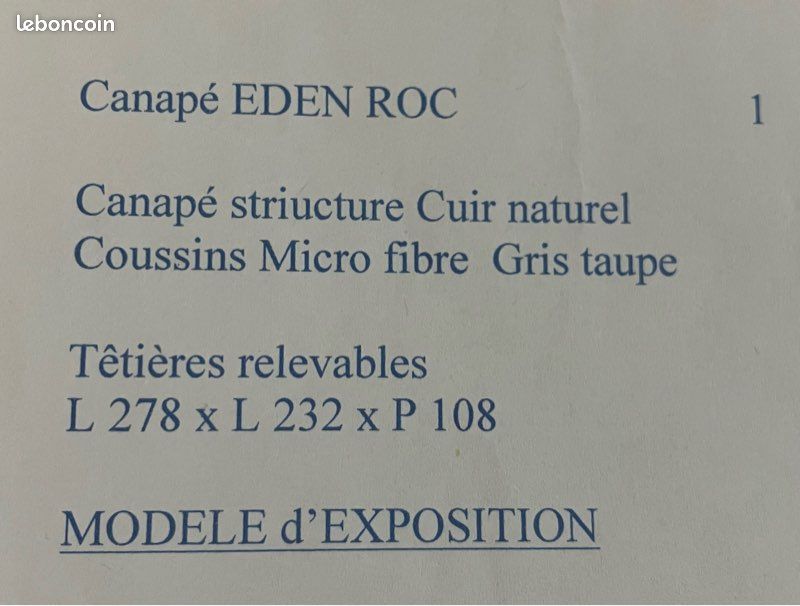 Canapé d’angle têtières relevables (image 4)