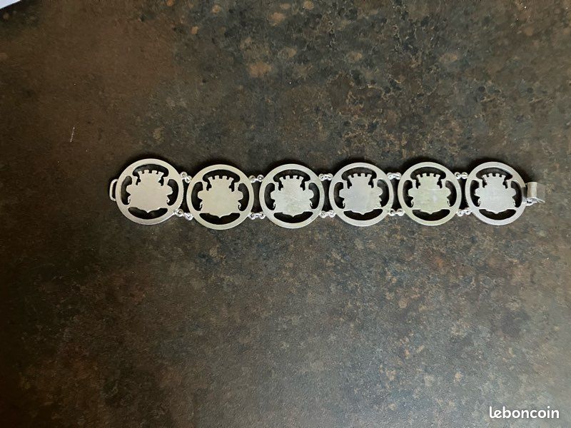 Bracelet XIXème Siècle En Argent Sterling - Occasion - Bijou Ancien
