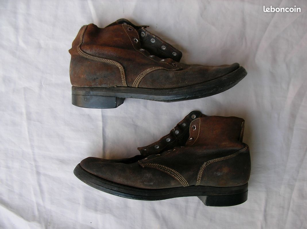 Leather Brodequin Fille Brodequins Militaires WW2 US PAIRE DE