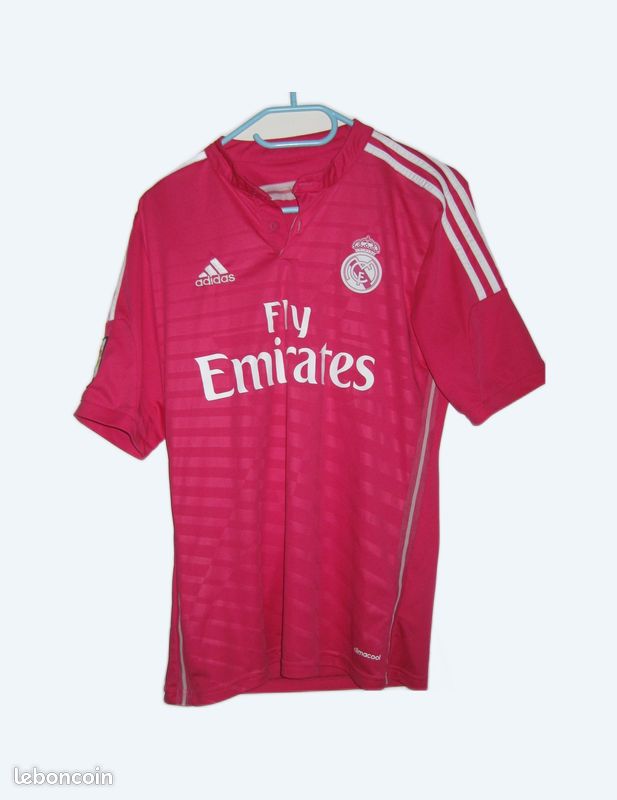 Maillot foot REAL MADRID saison 2014/15 extérieur rose T.S chti7859 - Vêtements