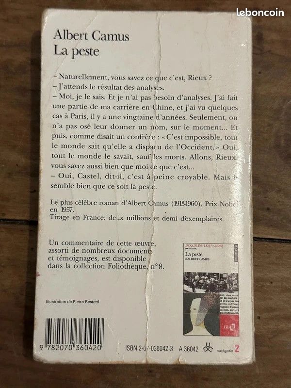Livre de poche La peste d'Albert Camus (image 4)