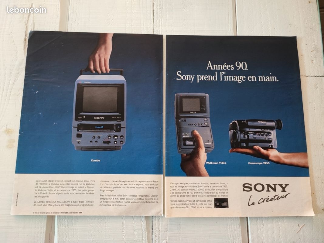 Enseigne Lumineuse Vintage Sony Musique - Fonctionnelle Rétro - Occasion Collector