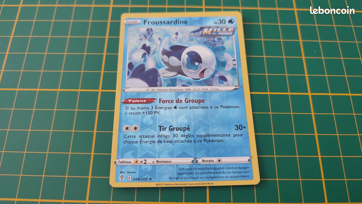 046/203 Carte Pokémon Froussardine rare Epée et Bouclier EB07 Evolution Céleste #B10 (image 1)