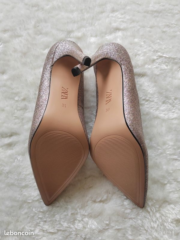 Escarpins Femme Zara - Taille 39 (pointure FR) - Multicolore - Occasion