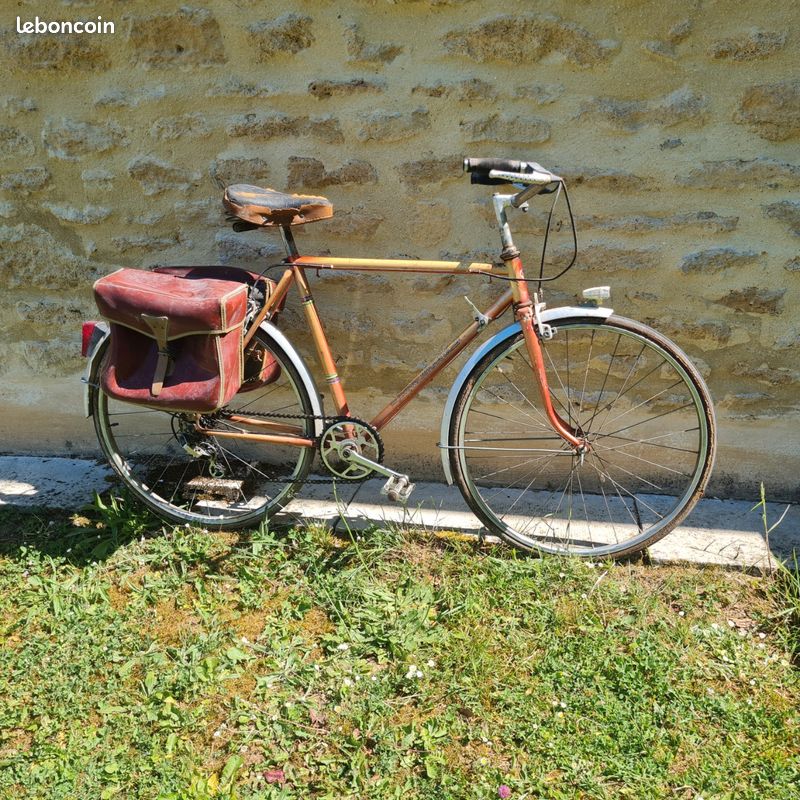 Vélo Course Jacques Anquetil Vintage – Cadre Durifort Orange – Années 60/70
