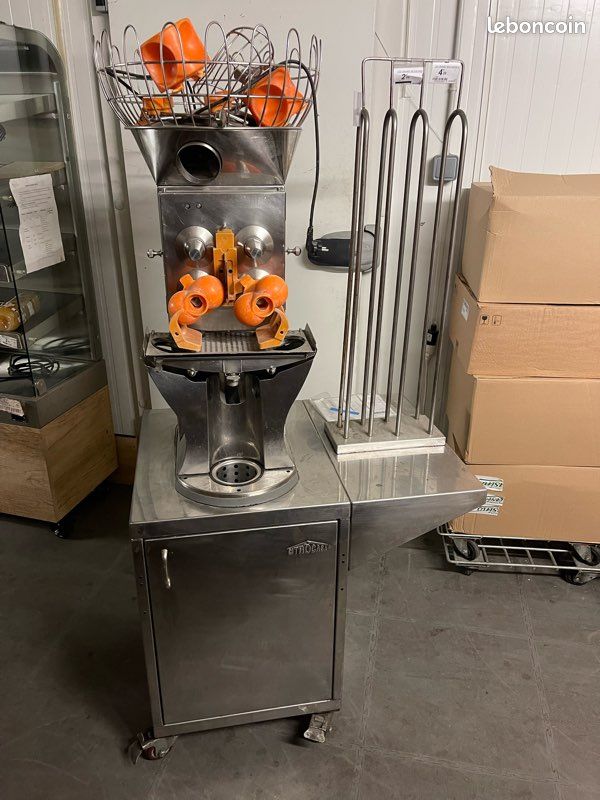 Stainless Steel Citrocasa Orange Juicer Machine VEVOR Commercial Orange  Juicer Machine, 120W Automatic Feeding