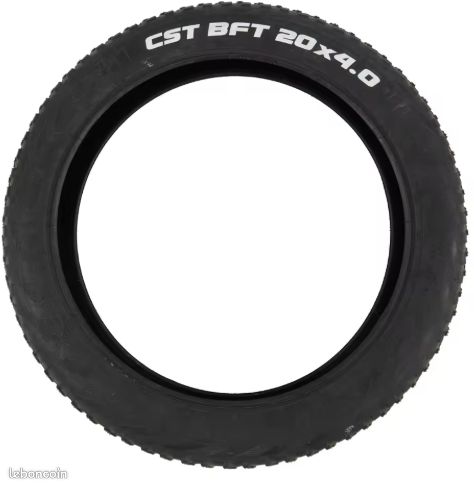 Lot 2 Pneus Fat Bike 20x4.0 (100-599) – Pneus Électriques Anti-Crevaison Épais, Tout-Terrain, Pliables, 20 PSI Max