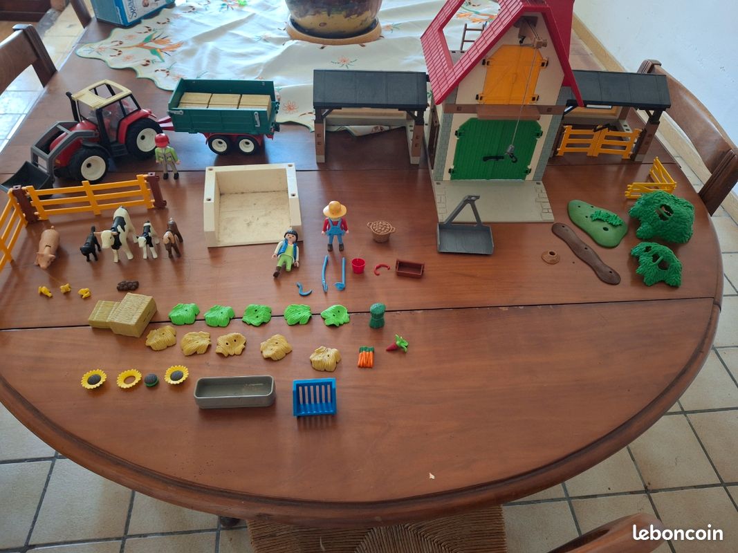 Lot Playmobil Thème Ferme - Occasion, Pour Jouer Ou Compléter Sa Collection